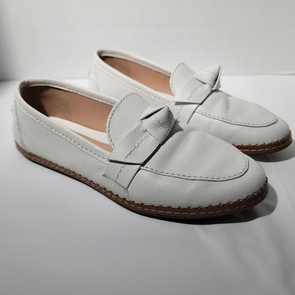 Cole Haan Grand Series  womens Slip on Leather Loafers White Sz 8B